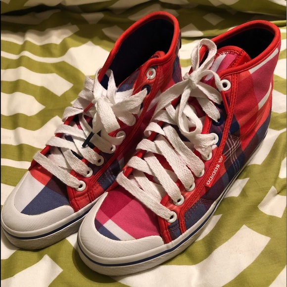 adidas checkered shoes